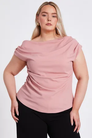 Quiz Curve Drape Neck Top