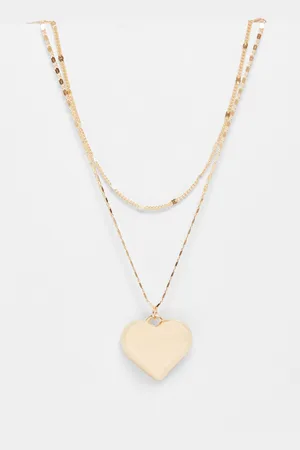 Quiz Heart Layered Necklace