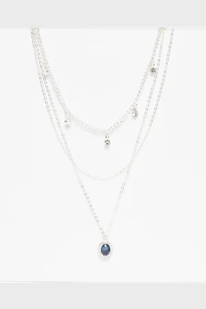 Quiz Diamante Jewel Layered Necklace