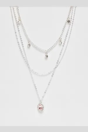 Quiz Diamante Jewel Layered Necklace