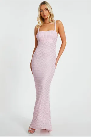 Quiz Diamante Maxi Dress