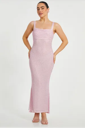 Quiz Petite Diamante Maxi Dress