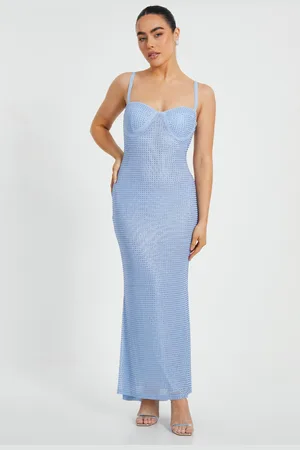 Quiz Petite Diamante Maxi Dress
