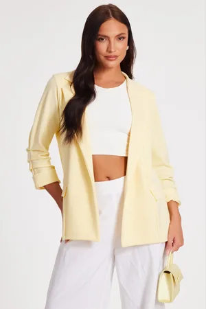 Quiz Ruched Sleeve Blazer