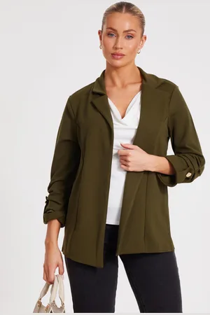 Quiz Ruched Sleeve Blazer