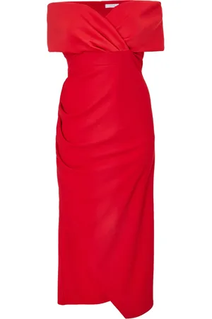 Quiz Curve Bardot Wrap Maxi Dress