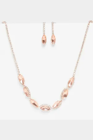 Quiz Diamante Swirl Jewellery Set
