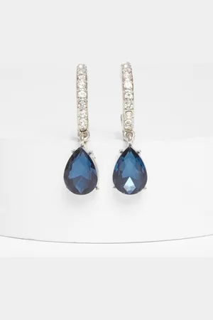 Quiz Diamante Hoop Earrings