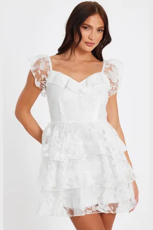 Quiz Chiffon Floral Skater Dress