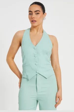Quiz Petite Woven Waistcoat