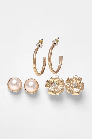 Quiz Floral Stud Earring Set