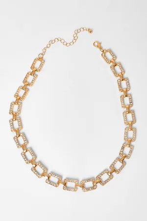 Quiz Diamante Chain Necklace