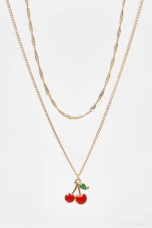 Quiz Cherry Layered Necklace