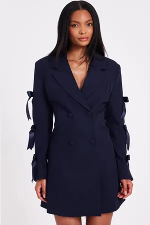 Quiz Bow Sleeve Blazer Dress