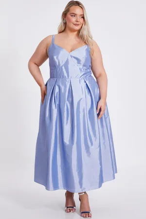 Quiz Curve Taffeta Midi Dress