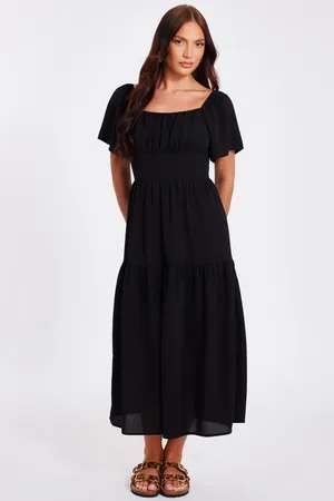 Quiz Short Sleeve Midaxi Dress