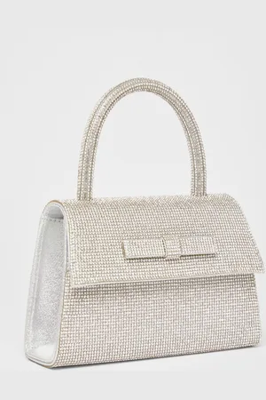 Quiz Diamante Top Handle Bag