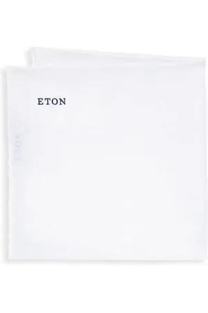 Eton Men Pocket Squares - White Linen Pocket Square