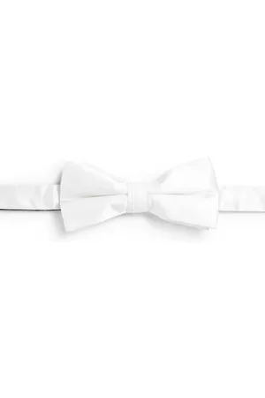 Saks Fifth Avenue Men Bow Ties - COLLECTION White Silk Bow Tie