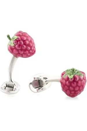 Fils Unique The Sweet Tarts Sterling Silver Raspberry Cufflinks