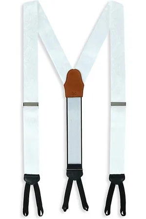 Trafalgar Men Bow Ties - Banbury Paisley Silk Suspenders
