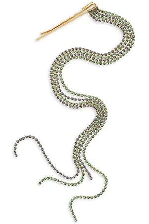 LELET NY Chain Crystal-Embellished Hair Pin