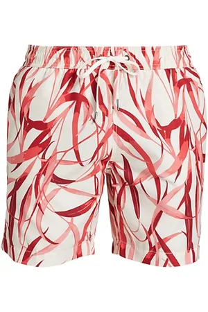 Saks Fifth Avenue COLLECTION Oversized Leaf Print Swim Shorts