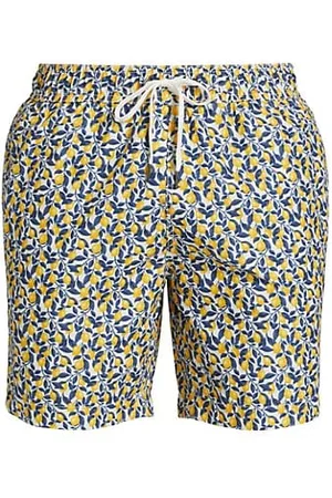 Saks Fifth Avenue Men Swim Shorts - COLLECTION Mini Lemon Print Swim Shorts