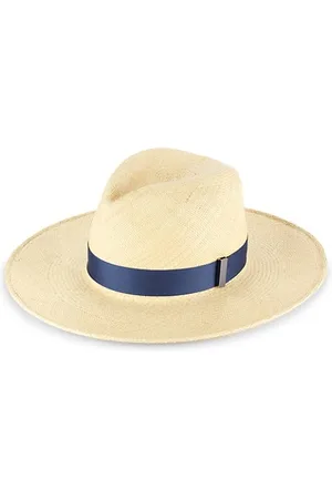 GIGI BURRIS MILLINERY Jeanne Ribbon-Trim Straw Hat