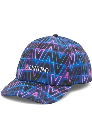 VALENTINO GARAVANI Men Hats - Neon Camo Logo Baseball Hat