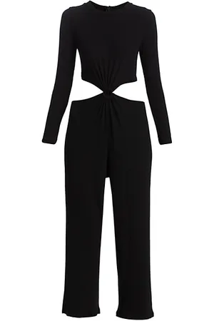 LnA Women Jumpsuits - Banx Ring Cut-Out Ribbed Jumpsuit