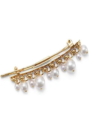LELET NY Chain & Pearl Drop Barrette