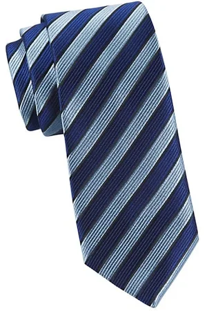 Charvet Men Neckties - Stripe Barrell Woven Silk Tie