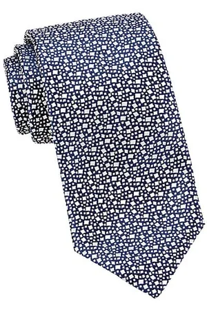 Charvet Men Neckties - Confetti Woven Silk Tie