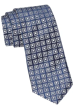 Charvet Men Neckties - Geobean Woven Silk Tie
