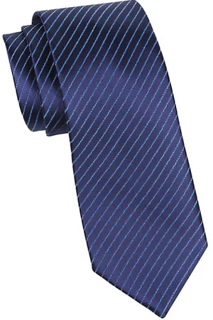 Charvet Men Neckties - Pinstripe Woven Silk Tie