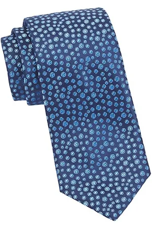 Charvet Men Neckties - Bubble Woven Silk Tie