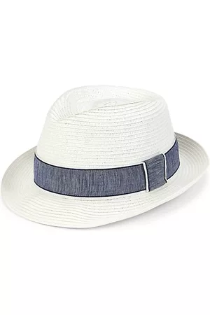 Saks Fifth Avenue COLLECTION Straw Fedora Hat