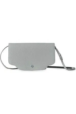 Onde Leather Clutch in White - Loro Piana