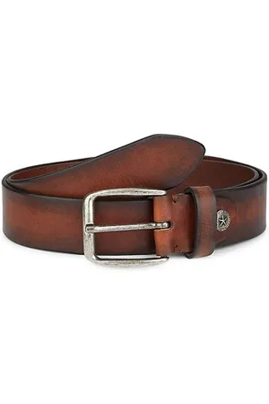 Saks Fifth Avenue Men Belts - COLLECTION Burnished Leather Belt