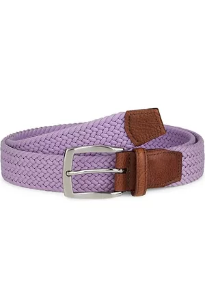 Saks Fifth Avenue COLLECTION Woven Cotton Belt