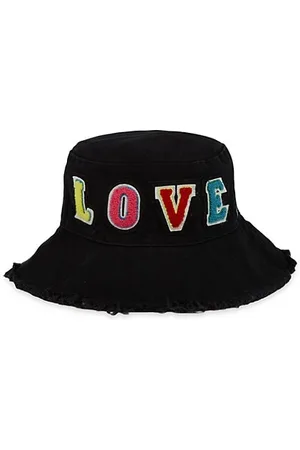 JOCELYN Kid's Palm Springs Love Patch Bucket Hat