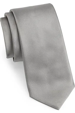 Saks Fifth Avenue Men Neckties - COLLECTION Solid Silk Tie