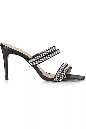 Saks Fifth Avenue Sandals - Crystal Strappy Stiletto Sandals
