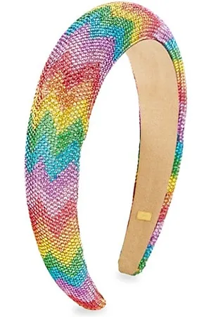 Bari Lynn Headbands - Crystalized Zig-Zag Rainbow Headband