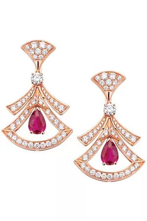 Buy BVLGARI Rose Gold Bzero1 Ceramic Earrings in 18kt Rose Gold for WOMEN  in UAE  Ounass