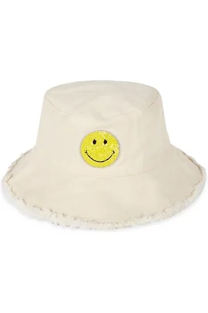 JOCELYN Little Kid's & Kid's Smiley Patch Bucket Hat