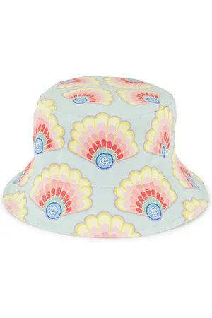 Casablanca Masao San Rainbow Shell Denim Bucket Hat