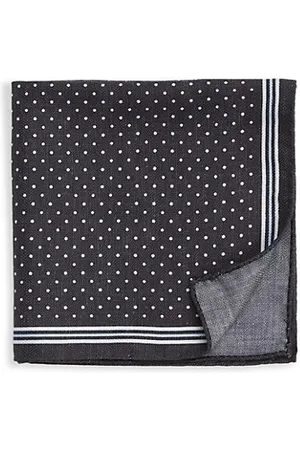 Saks Fifth Avenue Men Pocket Squares - COLLECTION Mini Dots Print Double-Sided Pocket Square