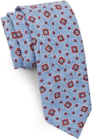 Saks Fifth Avenue Men Neckties - COLLECTION Scattered Geo Print Silk Tie